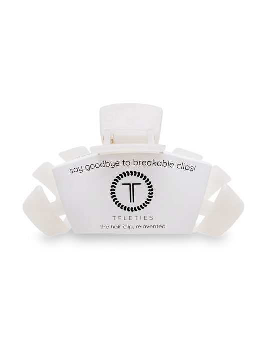 Classic Hair Clip | Large | Coconut White