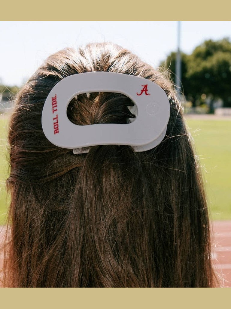 Flat Round Hair Clip | Medium | Roll Tide!