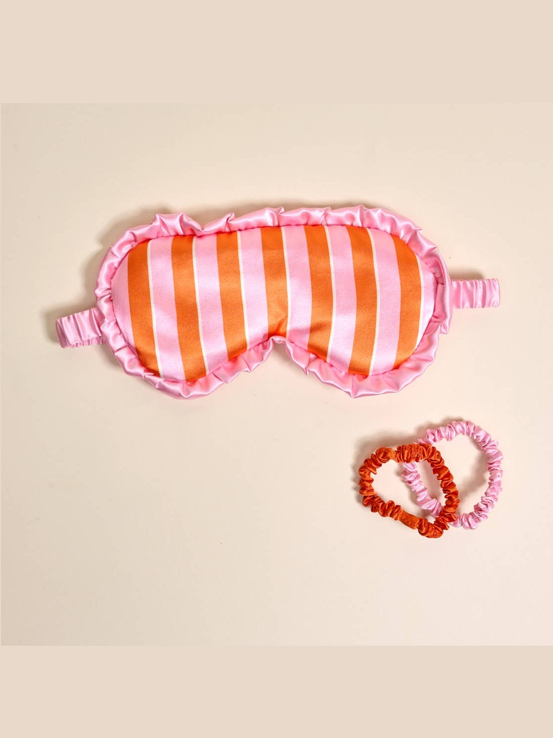 Beauty Sleep Mask–Sicily Stripes Pink