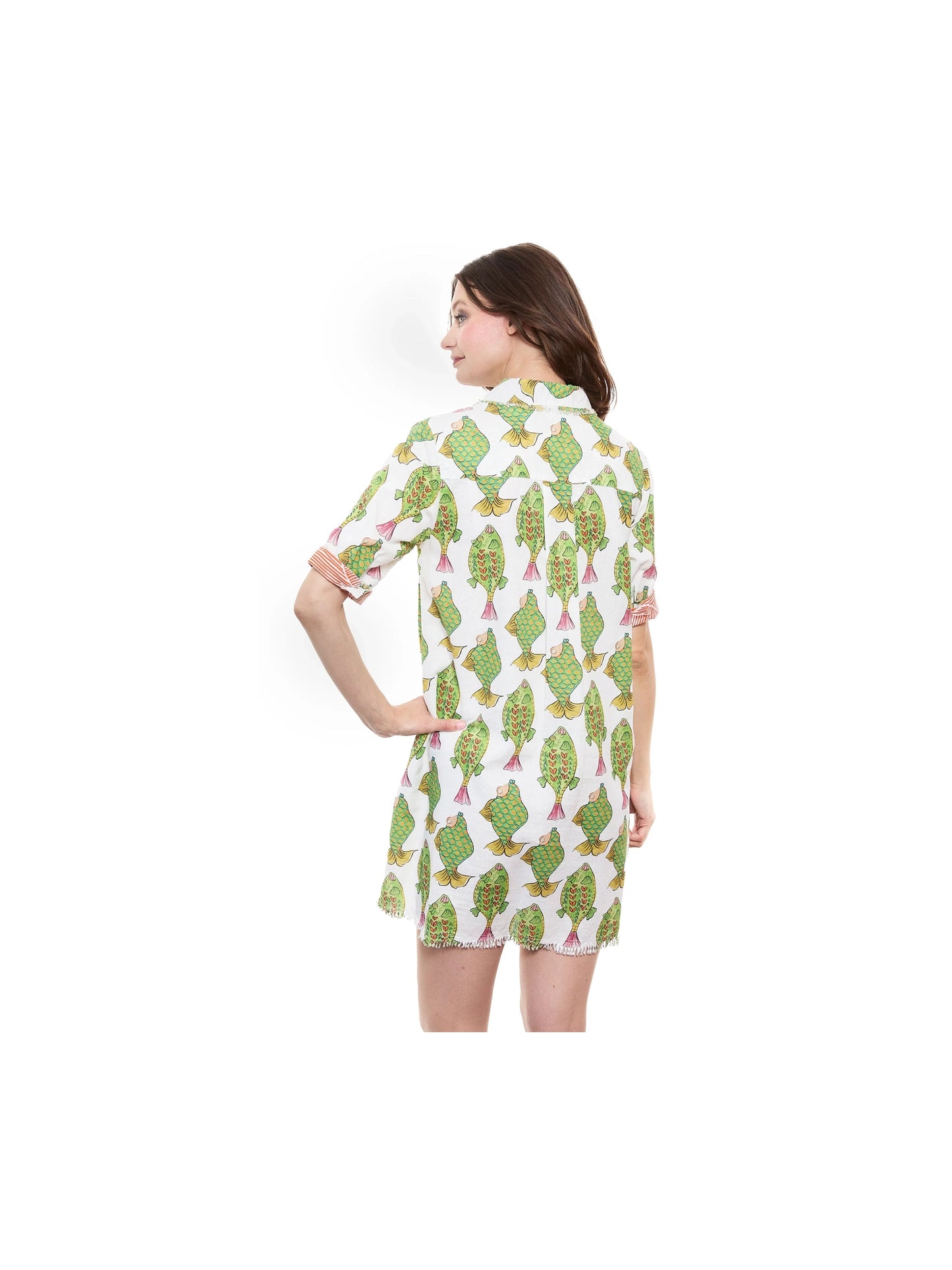 Chatham Dress - Fish Print