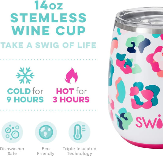 Party Animal Stemless Wine Cup (14oz)