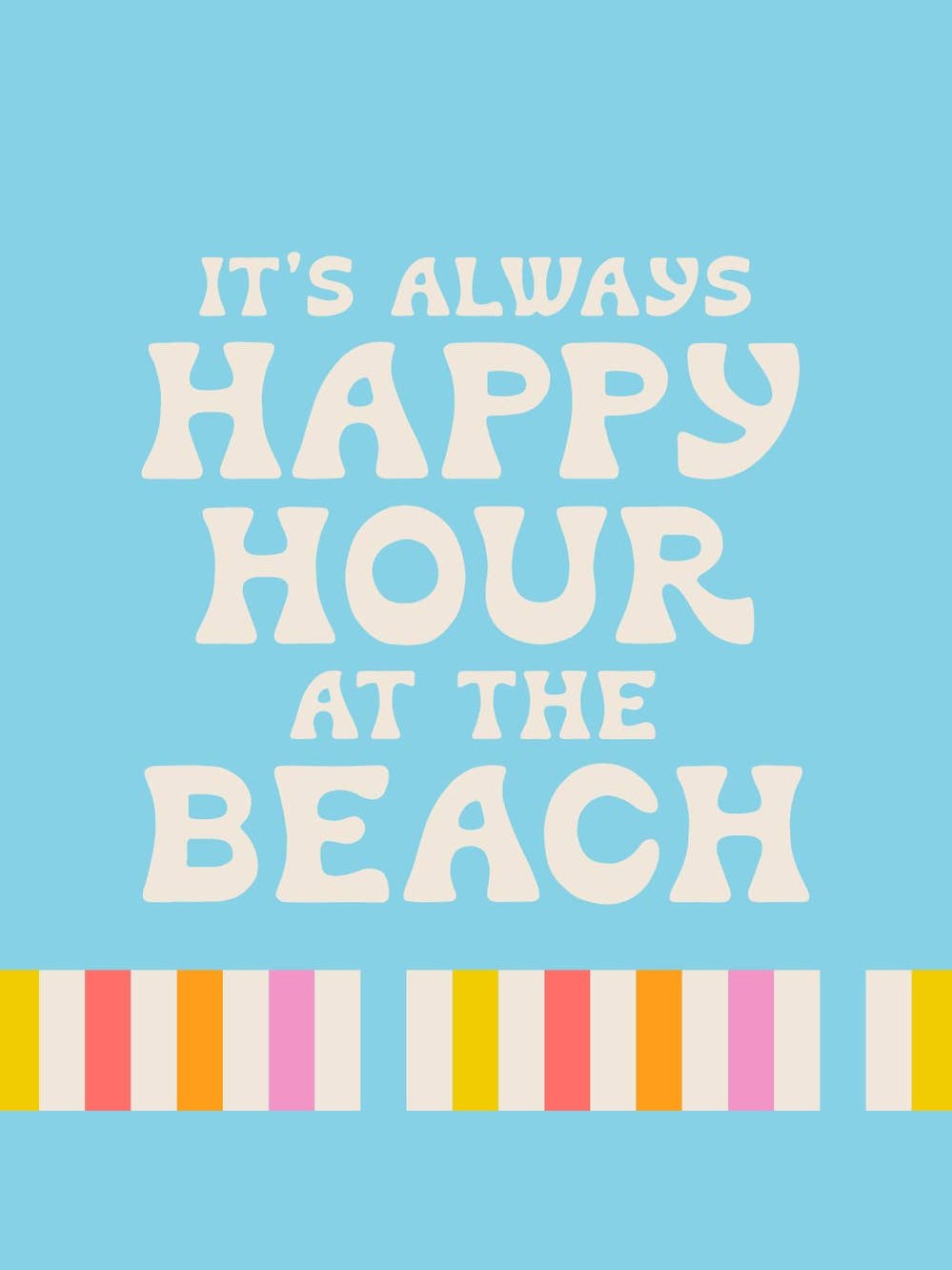 Funny Cocktail Napkins | Happy Hour At The Beach - 20ct