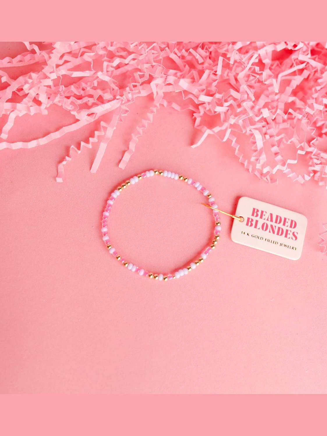 Hot Pink & Lilac Sprinkle Bracelet