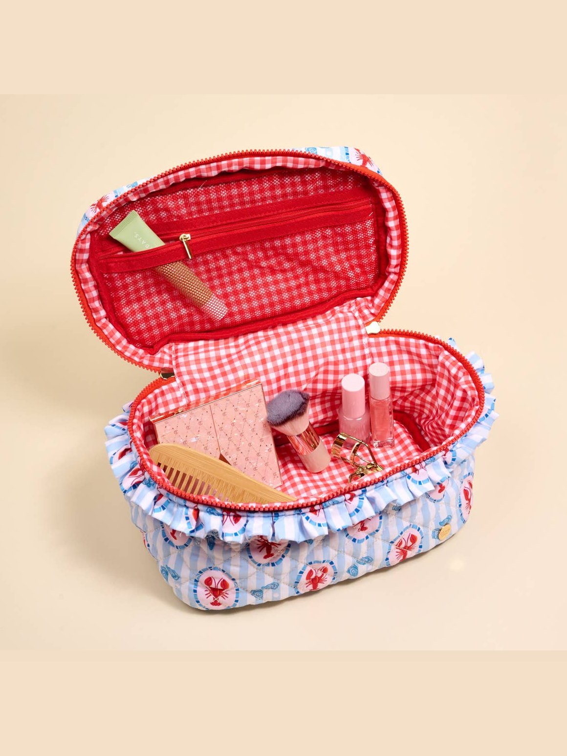 Glam & Go Quilted Cosmetic Bag–Harbor House