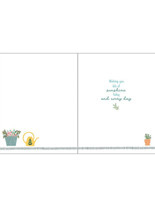 Birthday Greeting Card - Garden