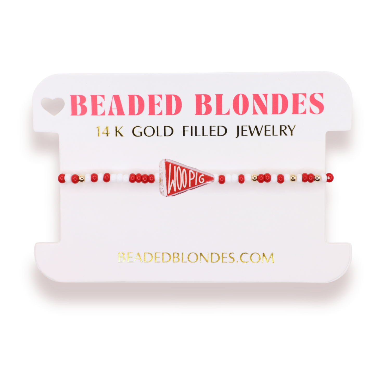 Woo Pig Flag Bracelet on Color