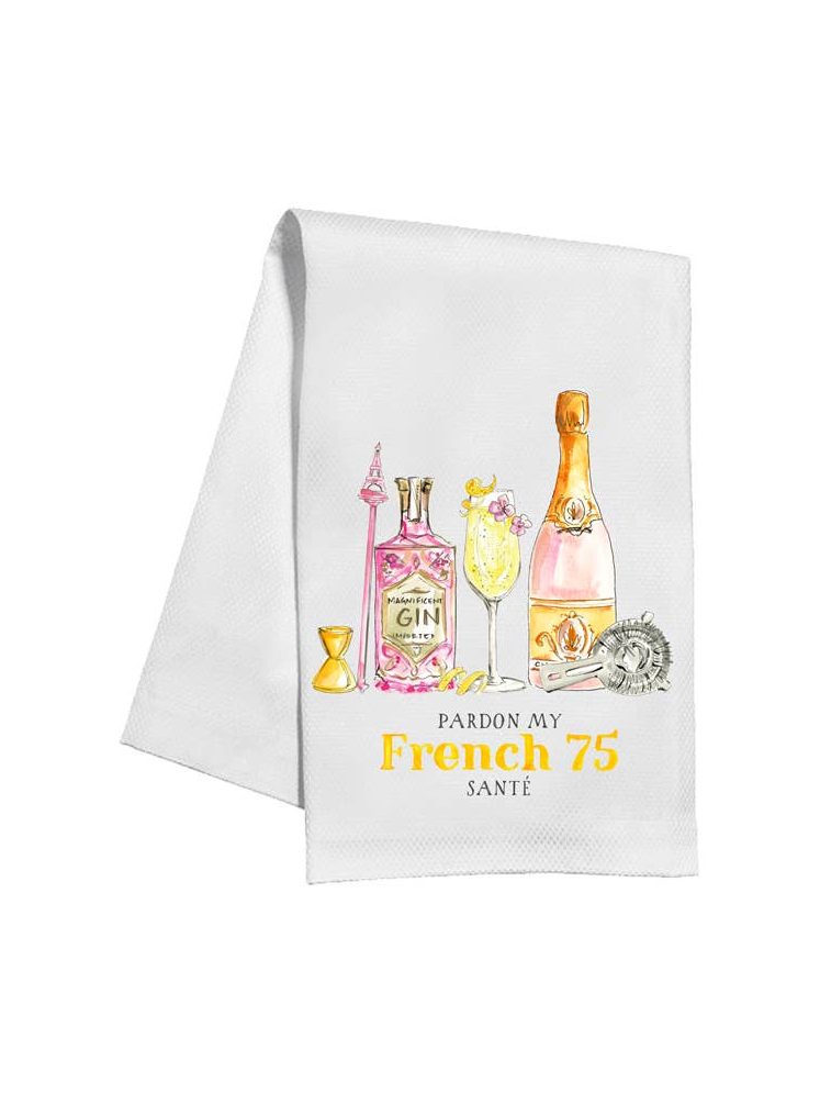 Pardon My French 75 Kitchen Towel