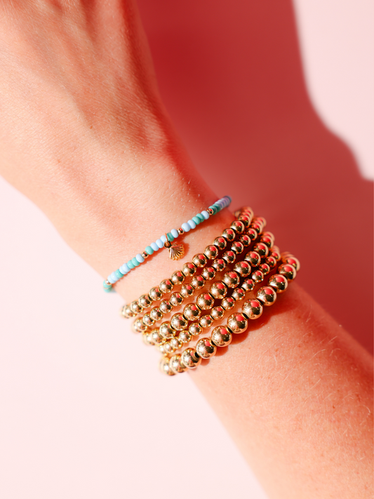 Mini Shell Charm on Poolside Sprinkle Bracelet