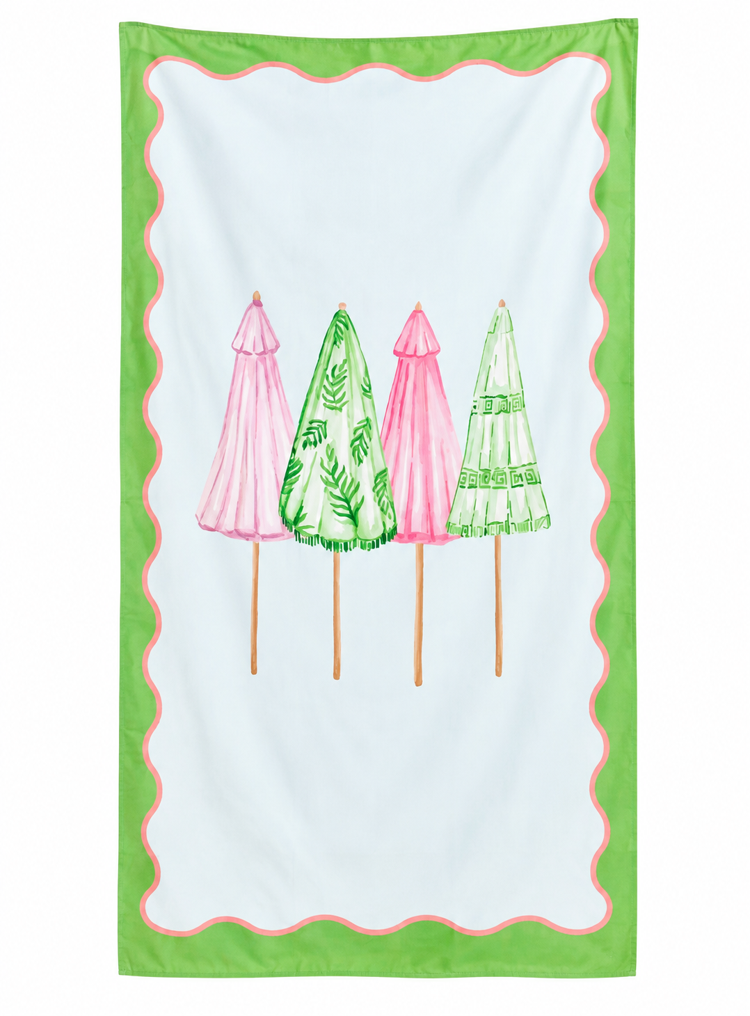 Riviera Giant Beach Towel Blue/Green/Pink 40x70