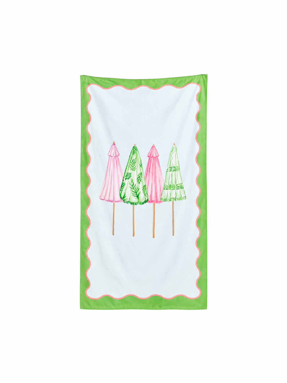Riviera Giant Beach Towel Blue/Green/Pink 40x70