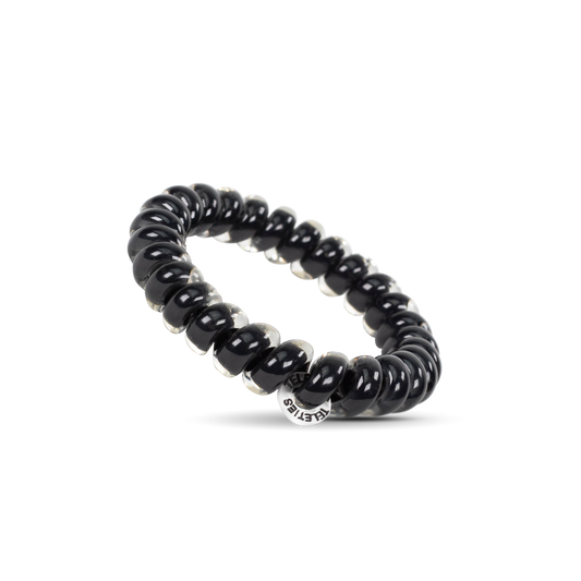 Spiral Hair Coils | Large | Jet Black Hair Ties