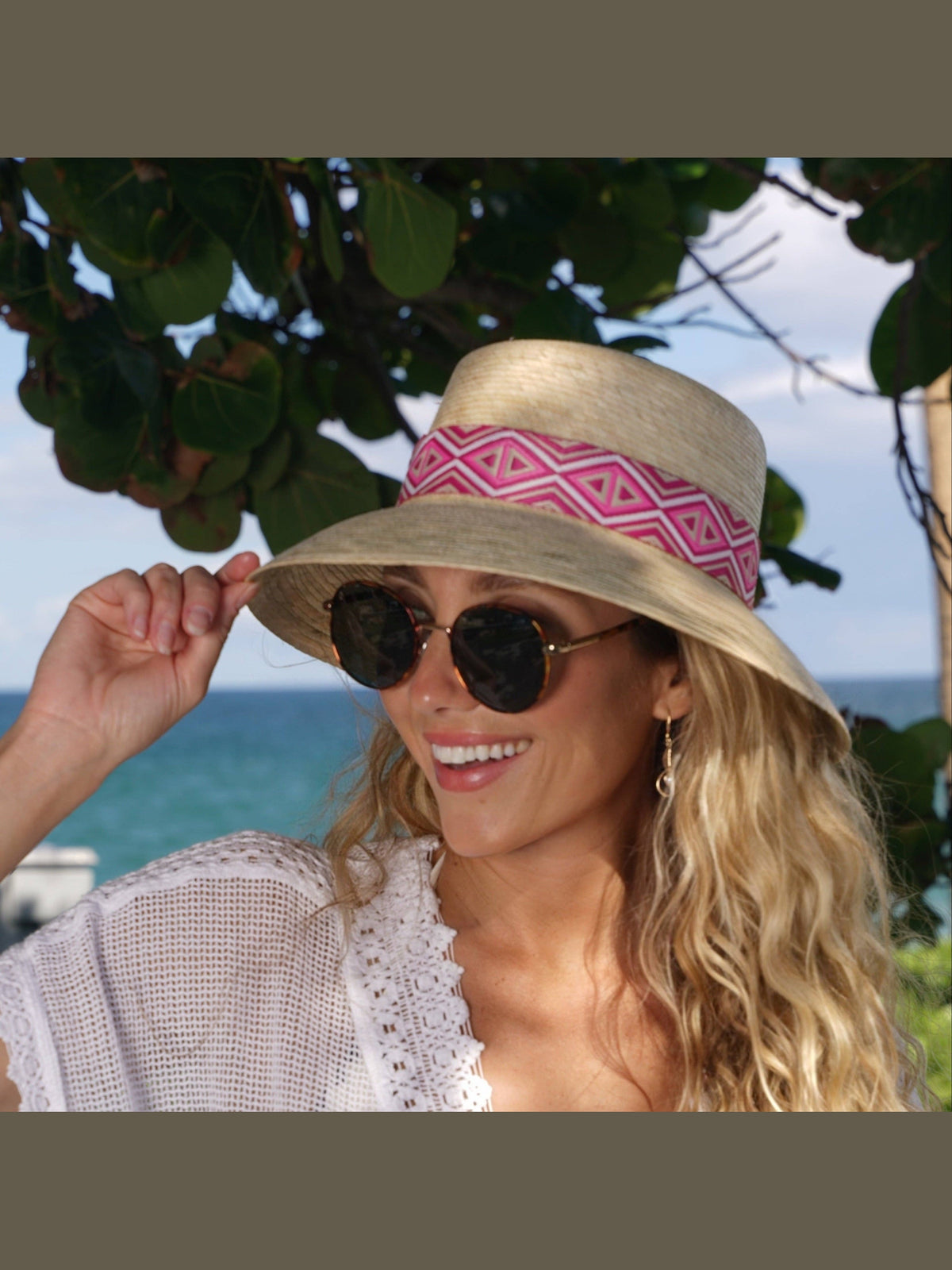 Alexa Palm Bucket Hat