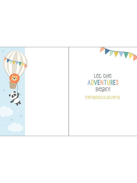 Baby Greeting Card - Baby Shower Balloons