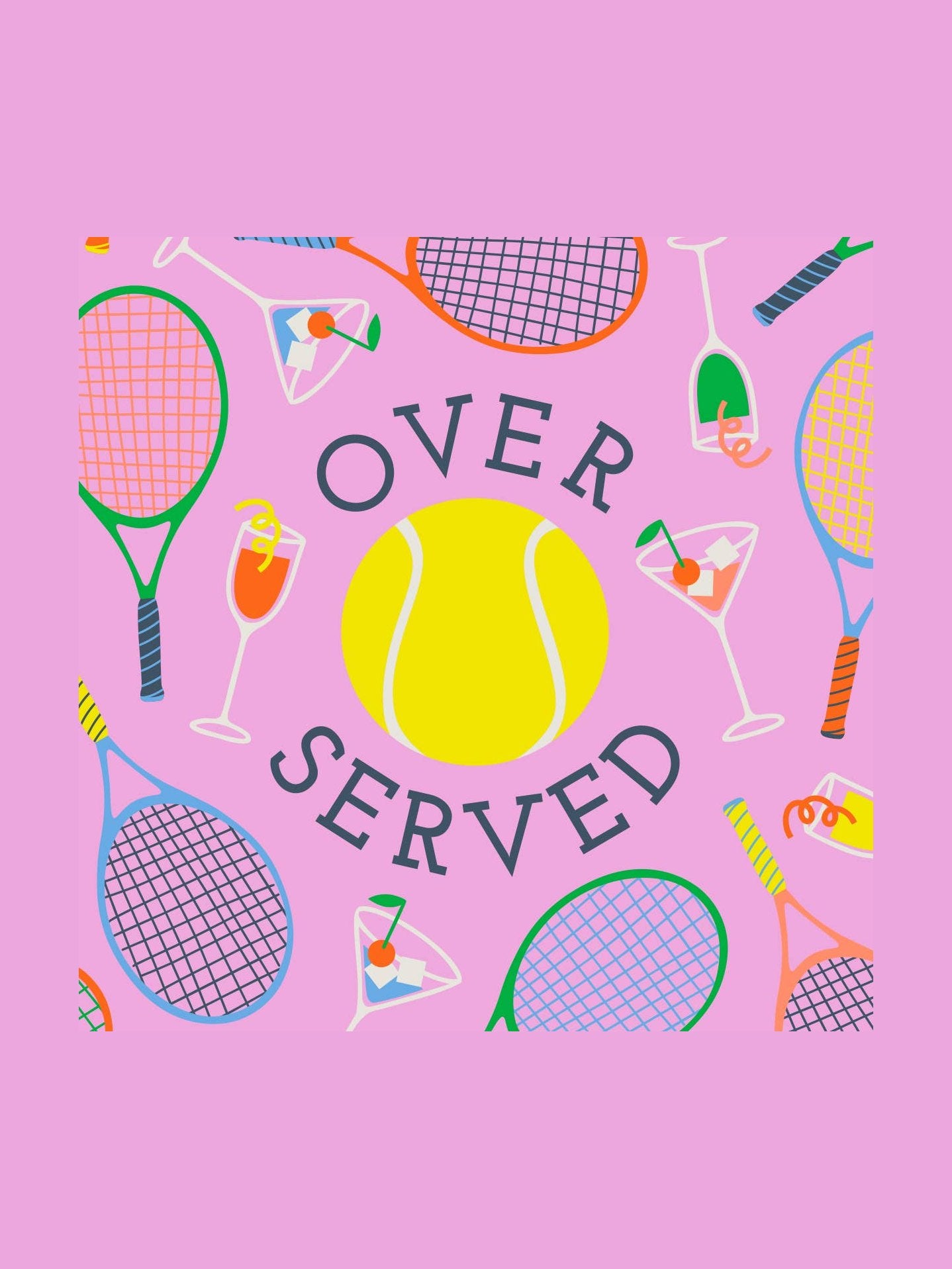 Funny Tennis Cocktail Napkins | Overserved