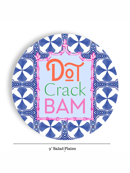 Mahjong 24ct 9" Paper Plates – Salad/Dinner Separate Plates