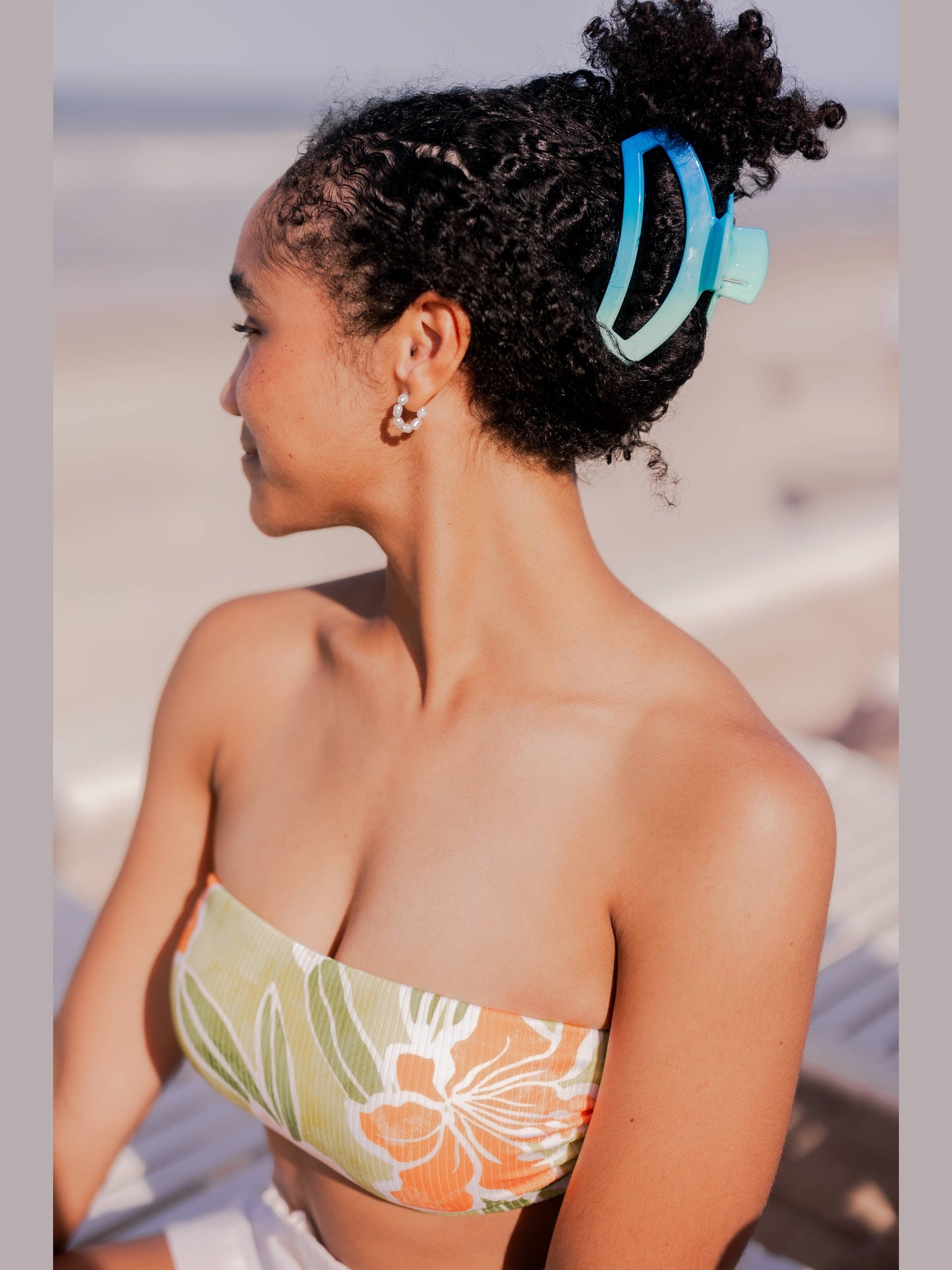 Open Hair Clip | Large | Poolside