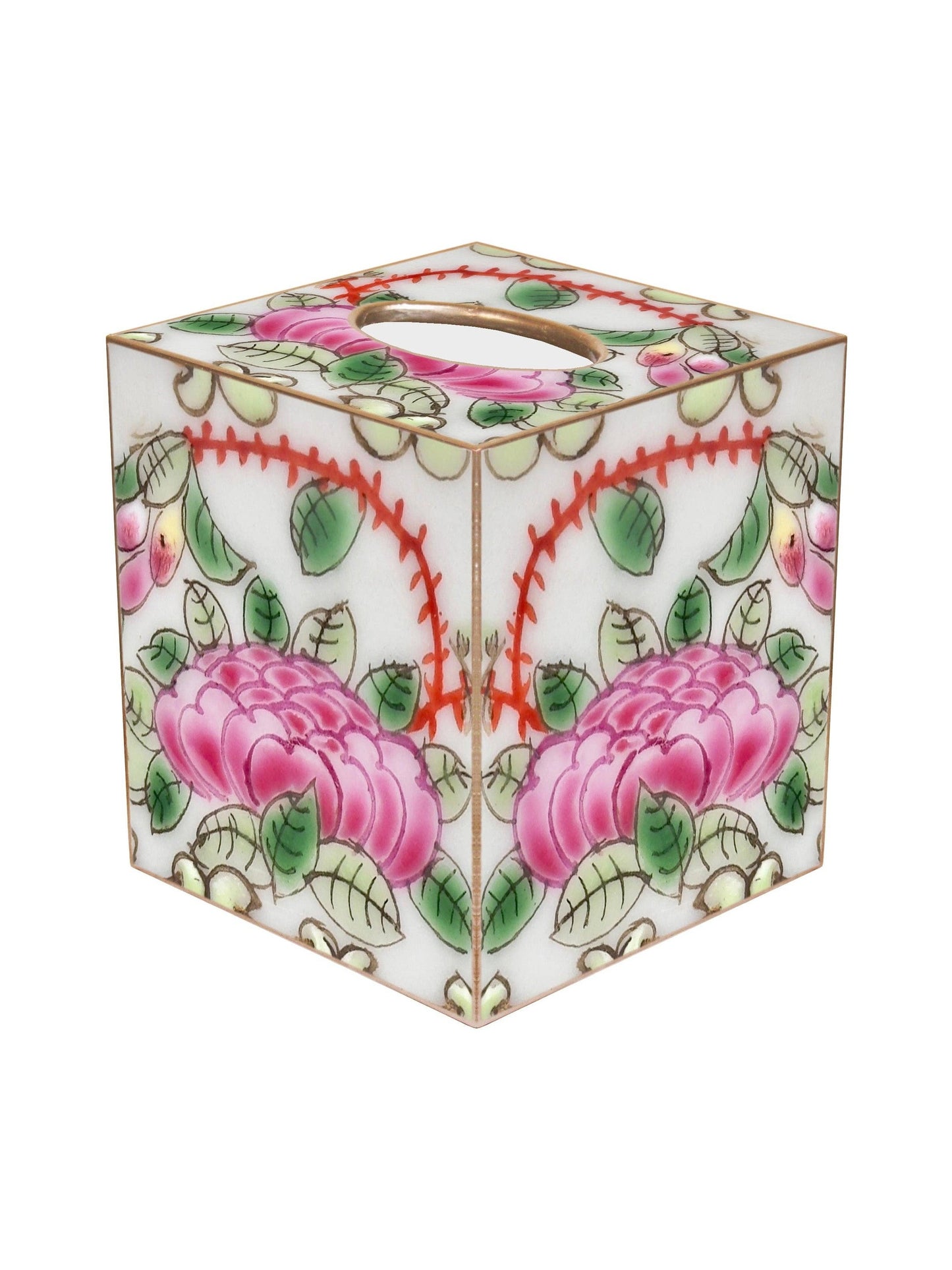 Rose Medallion Tissue Box Cover