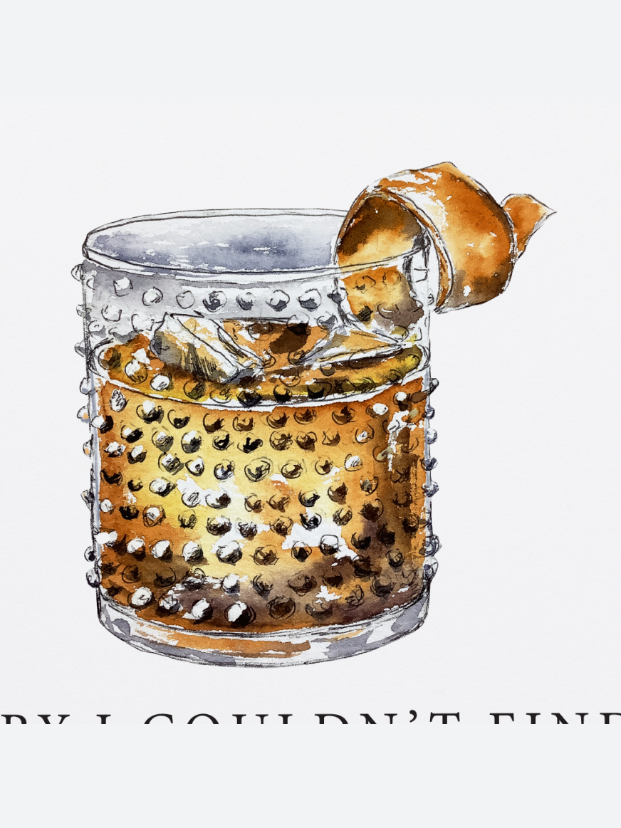 Couldn't Find Expensive Ass Bourbon Whiskey Greeting Card