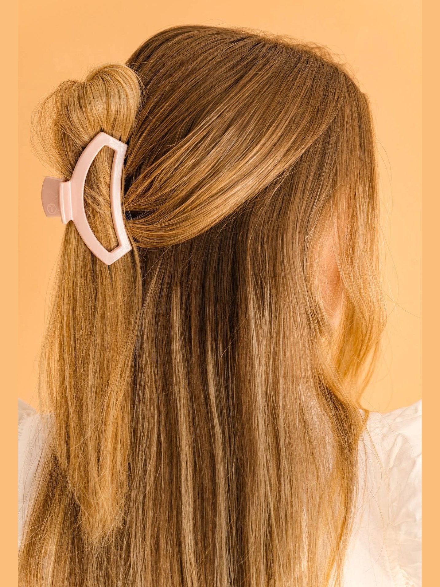 Open Hair Clip | Medium | Pearly Pink