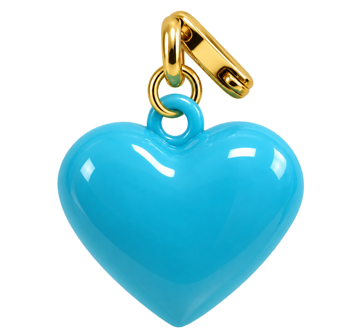 Blue Puff Heart