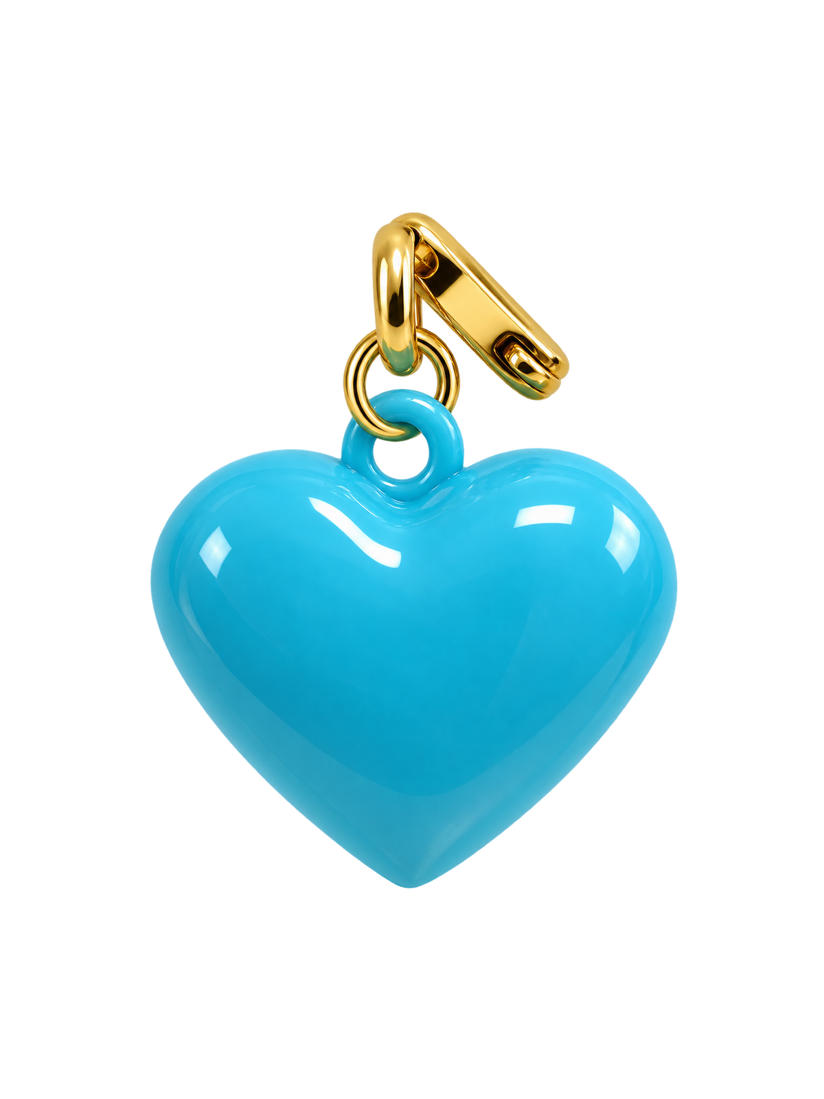 Blue Puff Heart