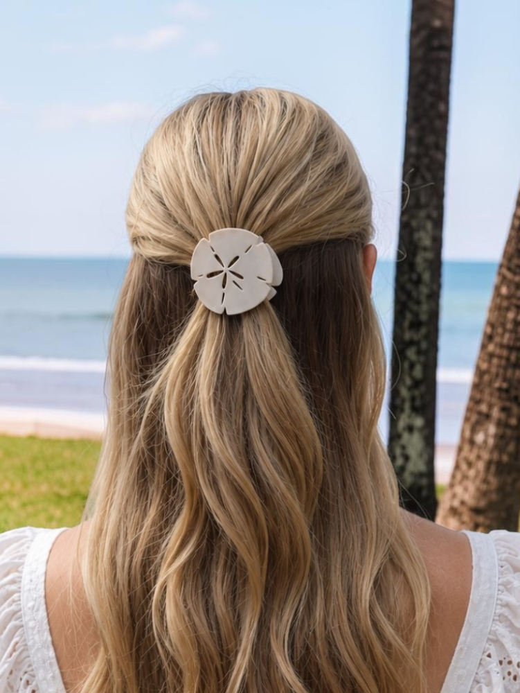 Sand Dollar | Tiny | Flat Shape Hair Clip