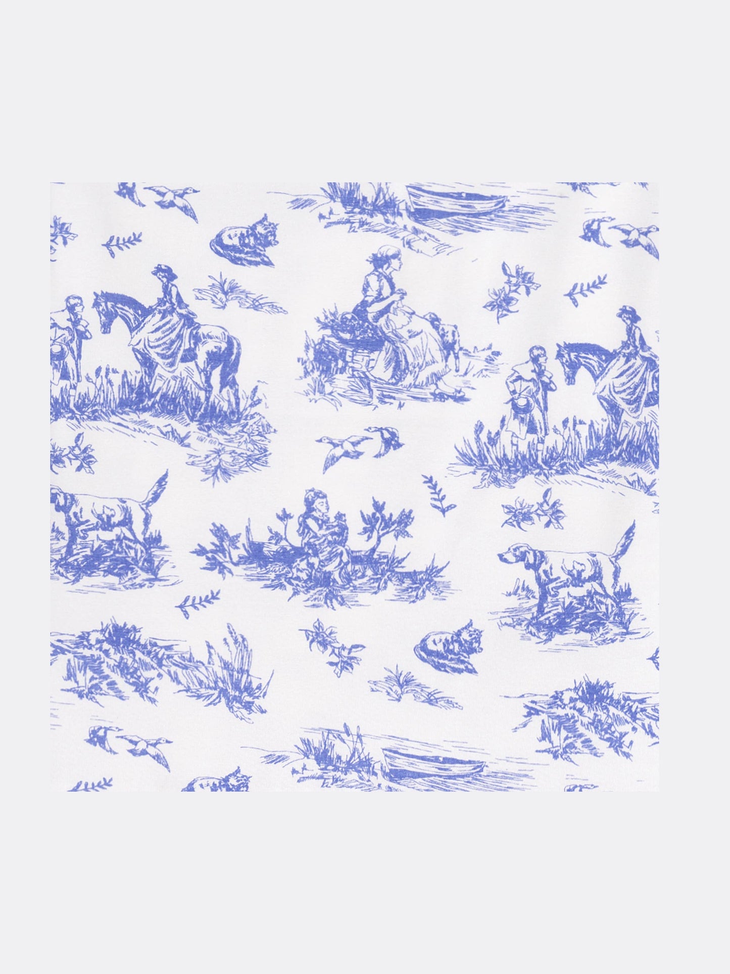 Toile de Jouy Stroller Blanket (Bamboo)