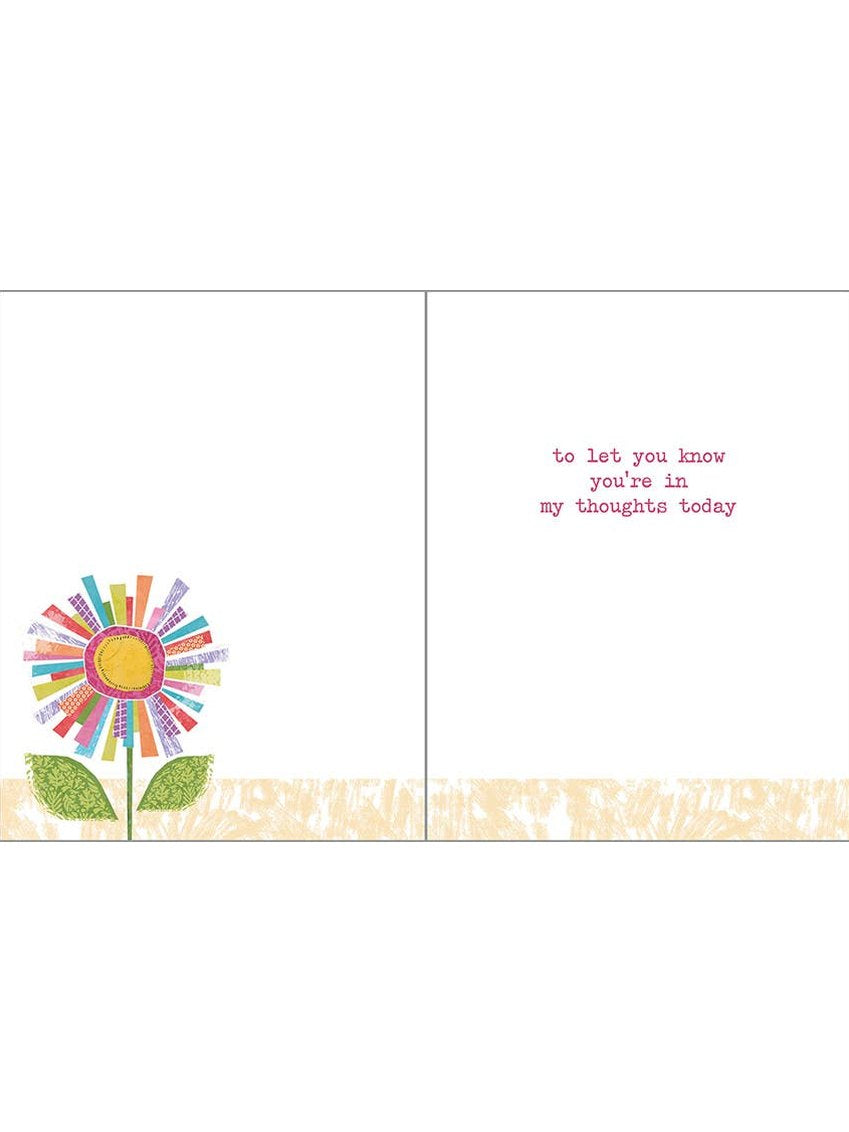 Thinking of You Card - Big Colorful Daisy