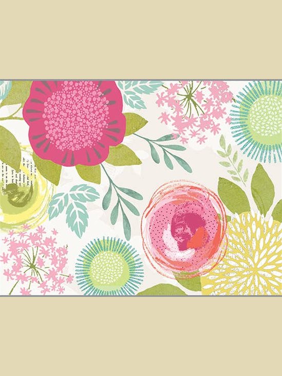 Blank Note Card - Blossoms & Blooms