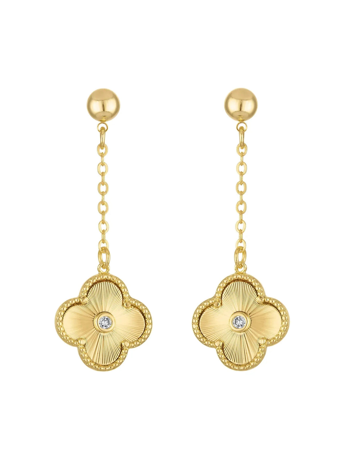 Vivienne Quatrefoil Drop Earrings