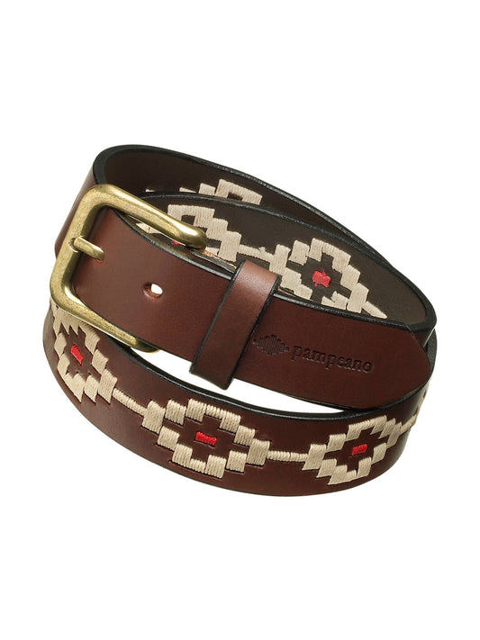 Pampeano hand-stitched leather polo belt - Principe