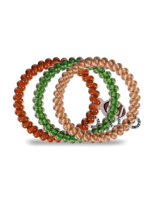 Spiral Hair Coils | Small | Football Hair Ties