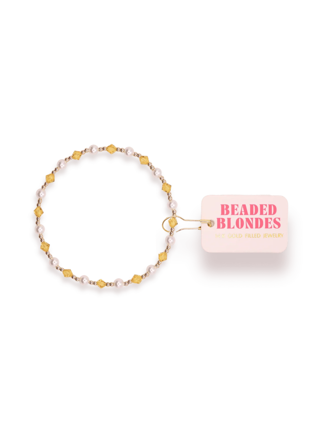 June Bracelet - Yellow Pearl
