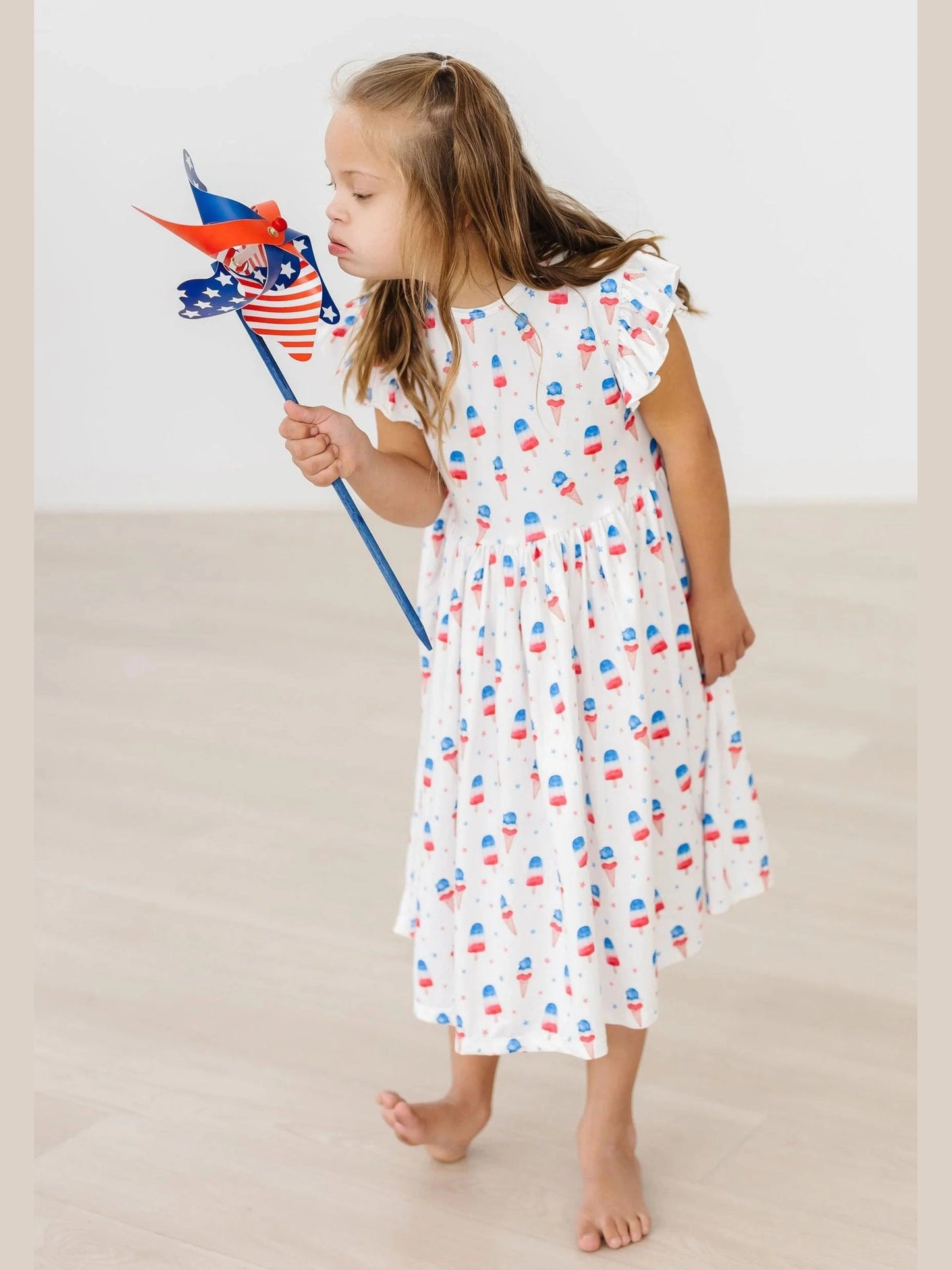 Summer Sweets Flutter Sleeve Twirl Dress