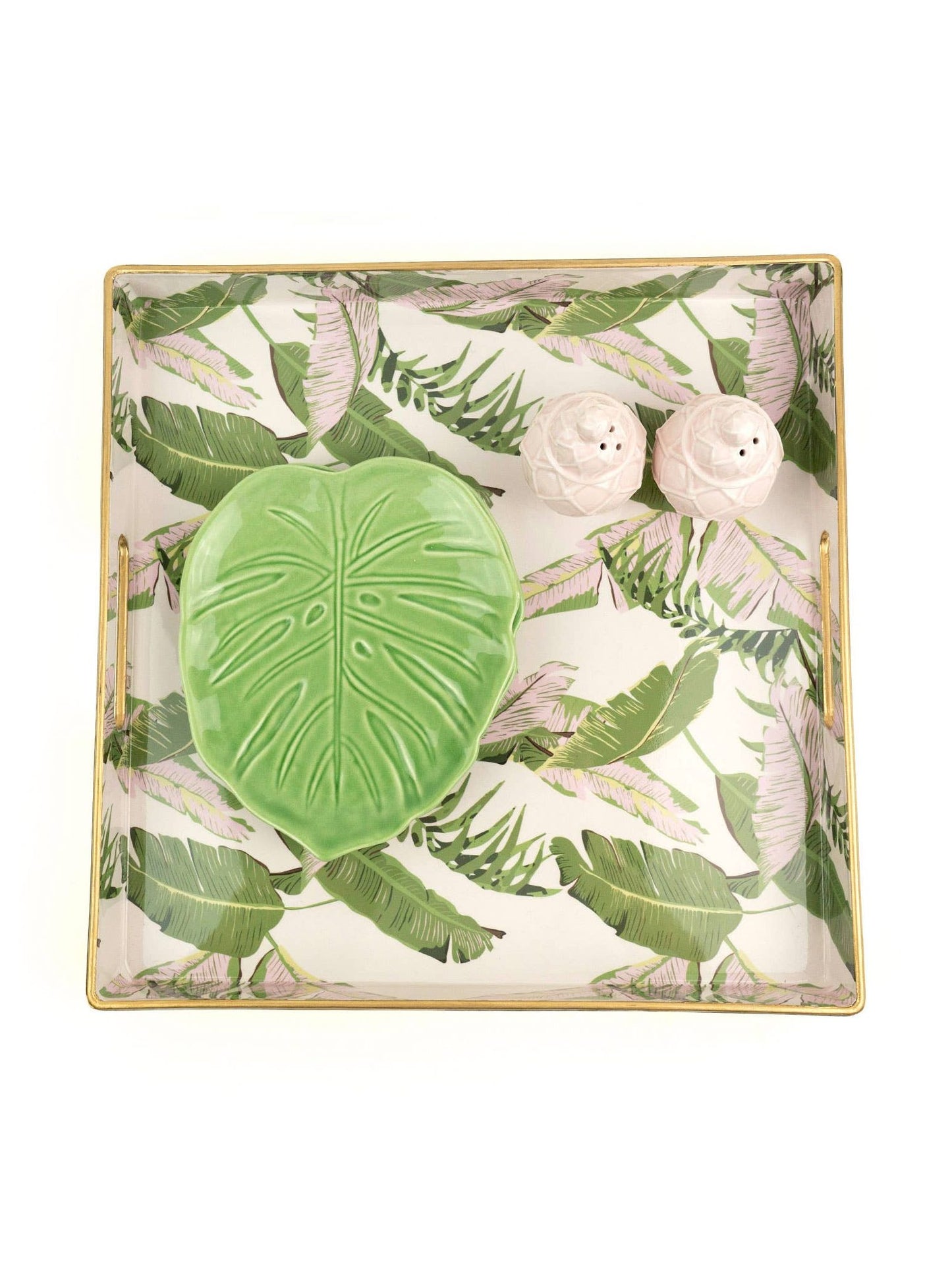 Natural Botanical Square Tray