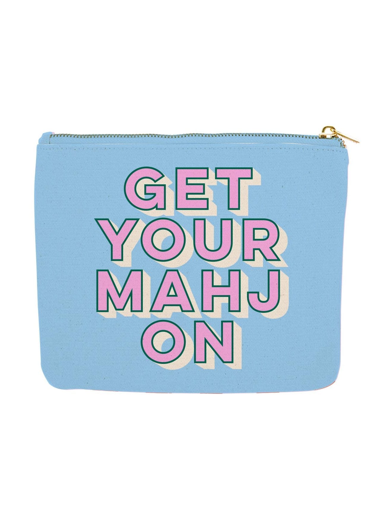 Mahjong Zipper Canvas Card Pouch | Get Your Mahj On