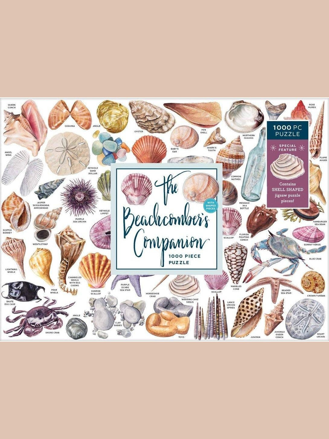 The Beachcomber's Companion 1000 Piece Puzzle With Shaped Pieces,