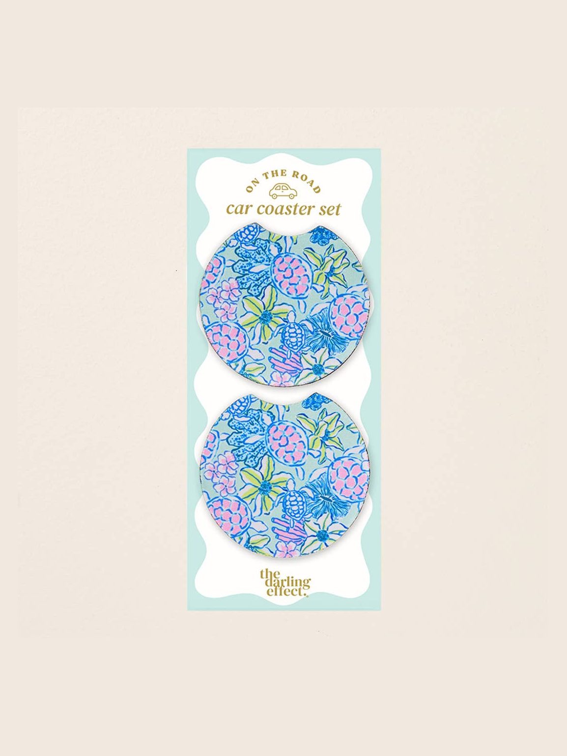 On the Road Car Coaster Set–Coastal Cove