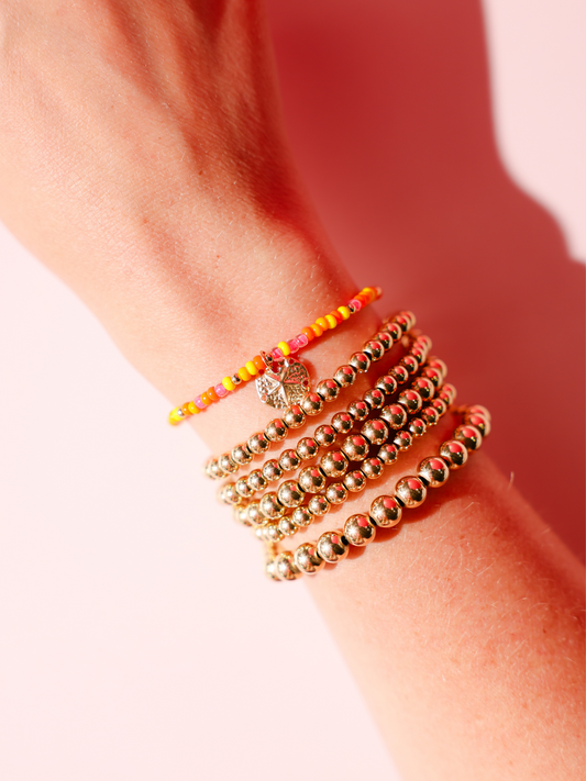 Sand Dollar Charm on Sunkissed Sprinkle Bracelet