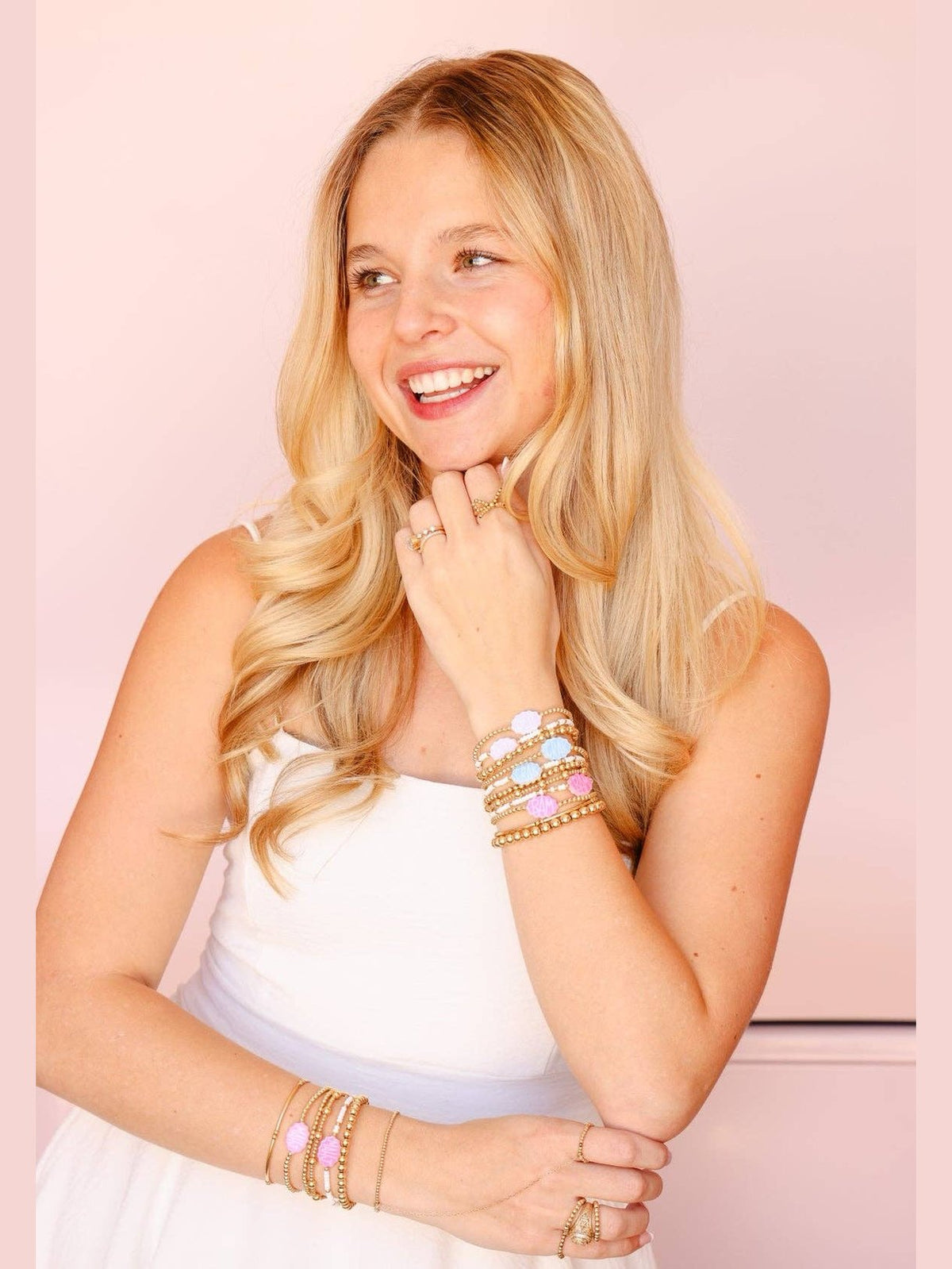 Mahj Bracelet on Gold