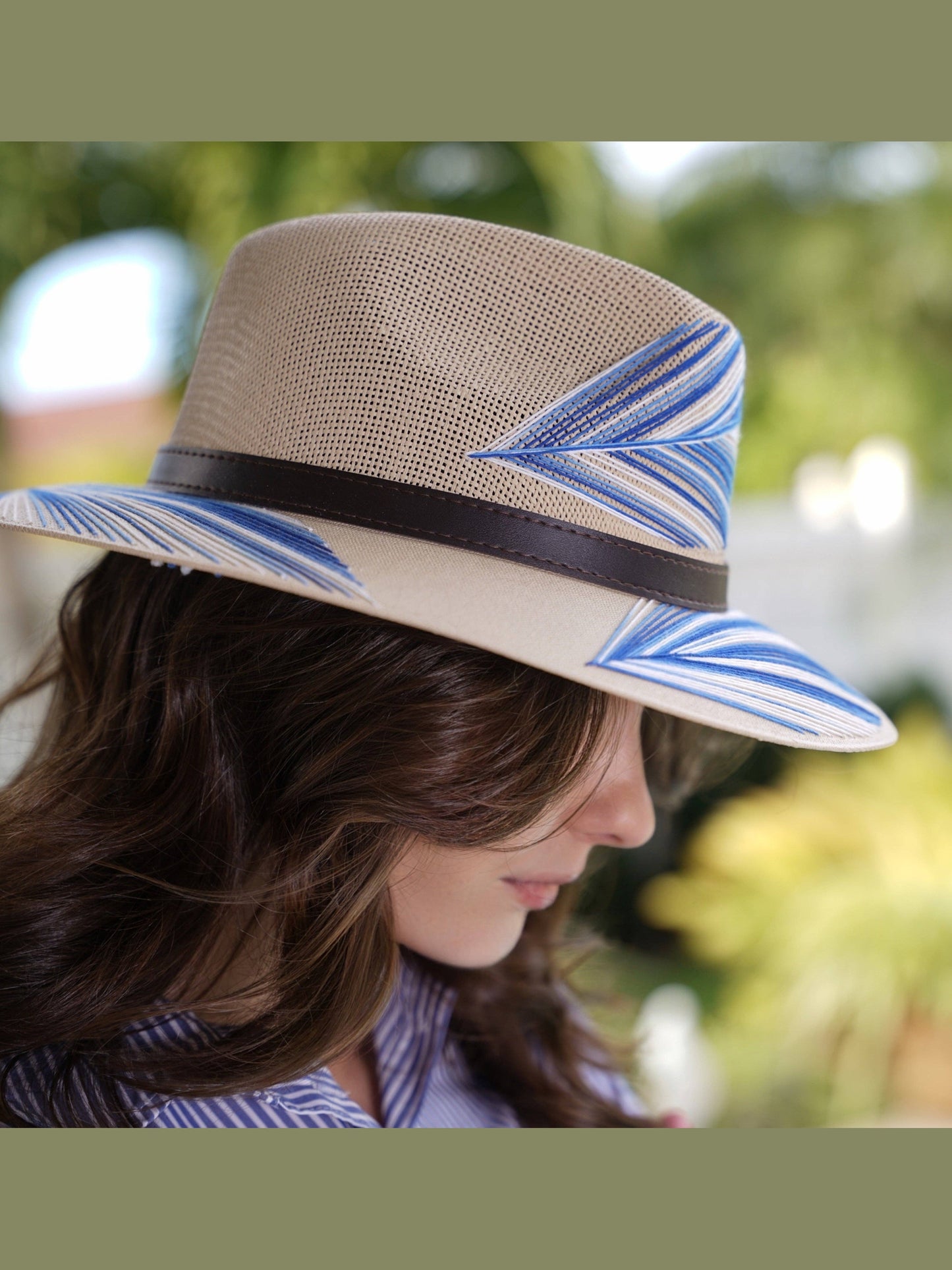 Pluma Embroidered Hat