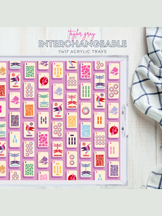Acrylic Tray MAHJONG MADNESS insert set of 10