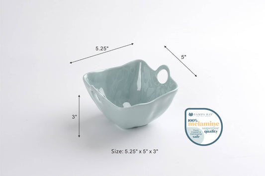 Snack Bowl in Shatterproof Melamine - Aqua