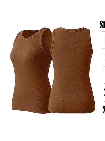 Basic Sleeveless Ribbed Stretch Slim Fit Tank