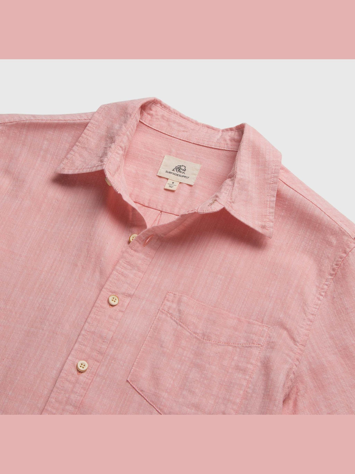Joey 2tone Slub Island Shirt - Lobster Bisque