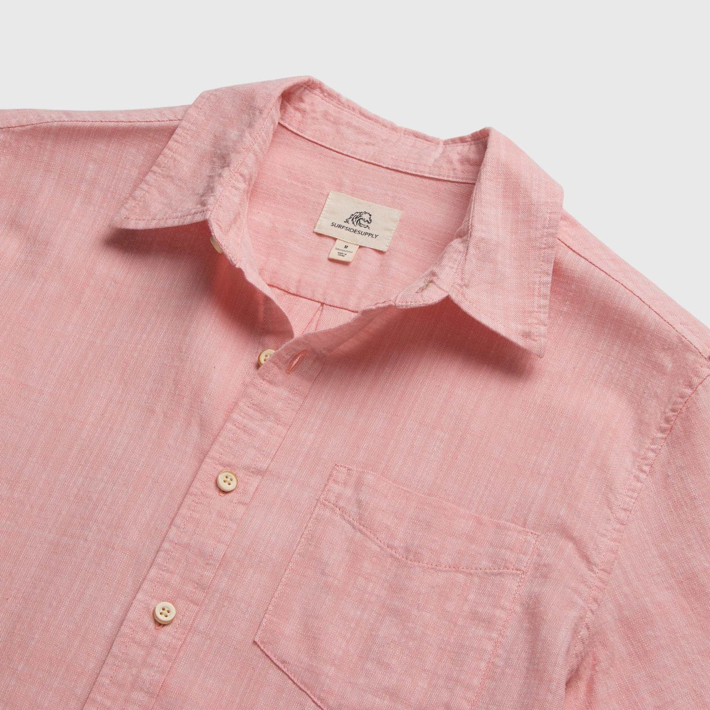 Joey 2tone Slub Island Shirt - Lobster Bisque