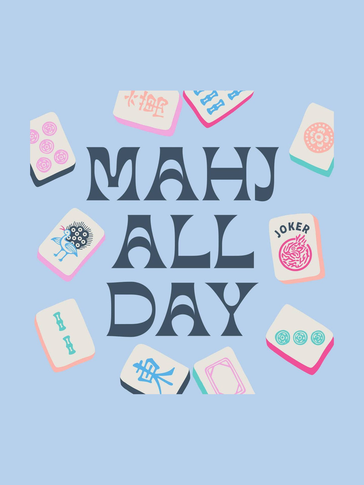 Mahjong Cocktail Funny Napkin | Mahj All Day