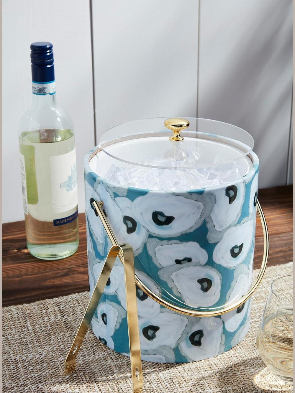 Oyster Vinyl Ice Bucket