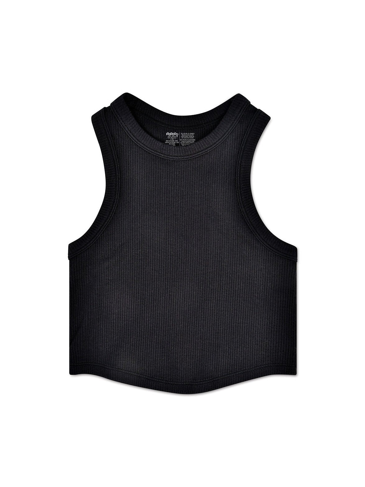 Racer Back Cropped Ribbed Tanks