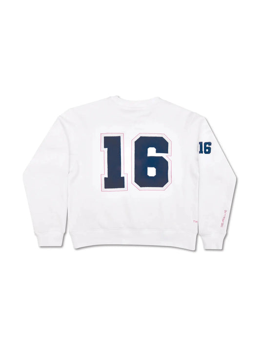 Varsity White Sweatshirt